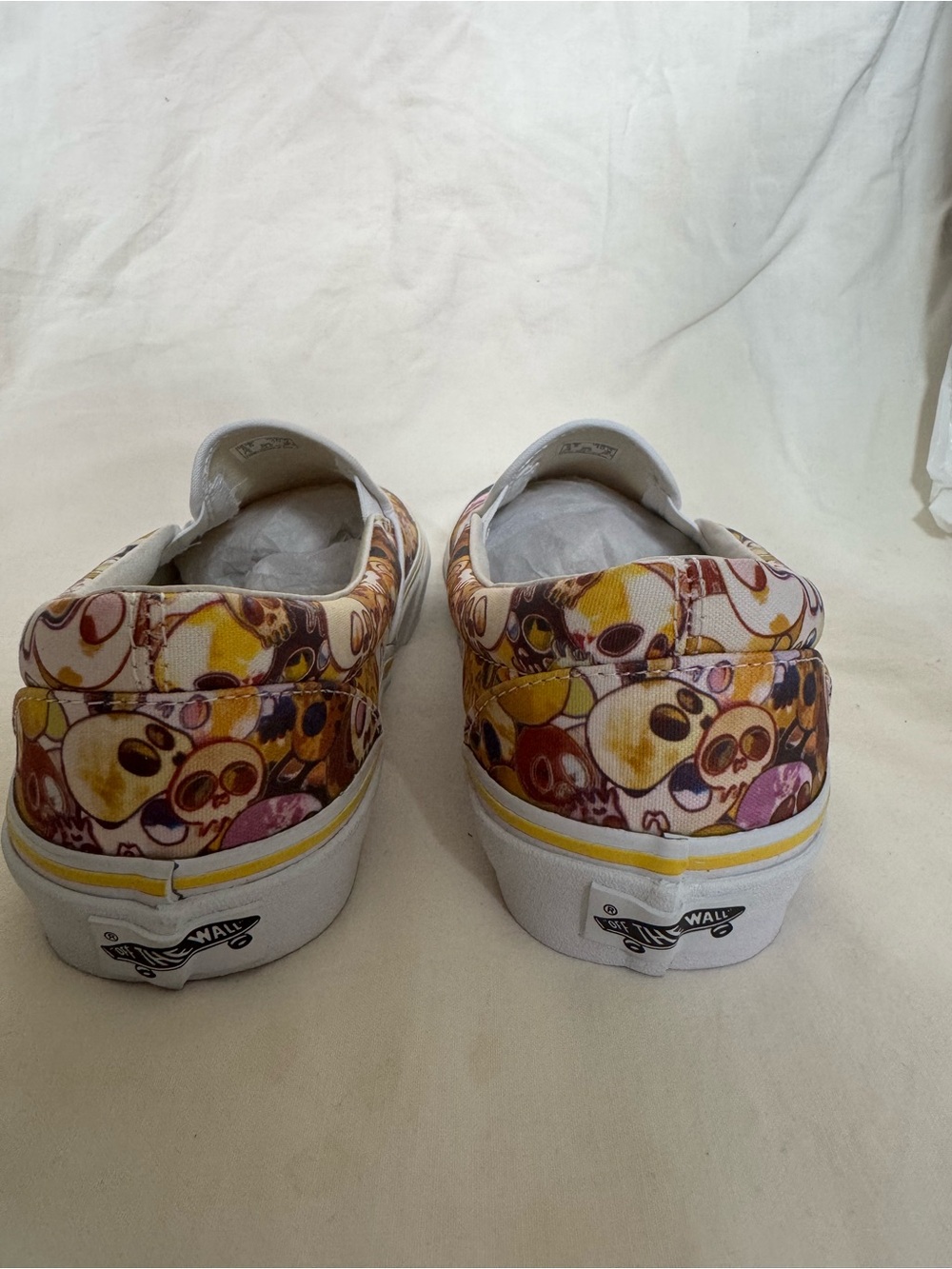 Vans Vault x Takashi Murakami Slip-On Yellow Skull 2015 Mens US 8.5 (half box) - Picture 4 of 8